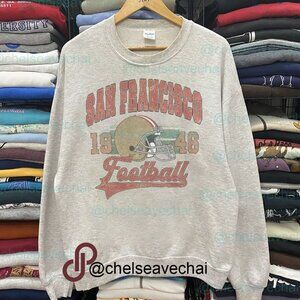 Retro San Francisco 49ers Football Sweatshirt, Retro NFL 49ers Unisex Shirt Tee